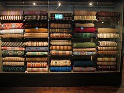 National Wool Museum Blanket Display